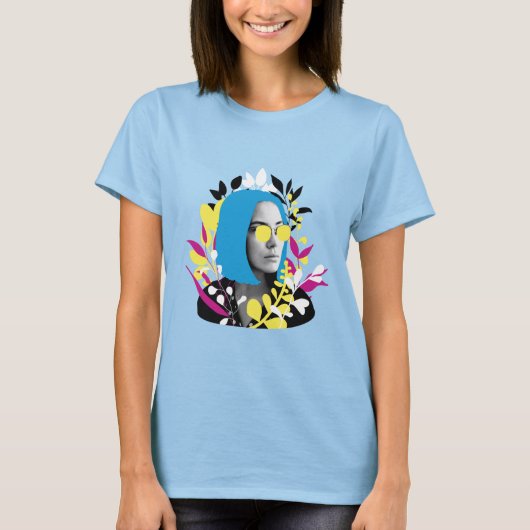 Cool Colorful Woman T-shirt (Voorkant)