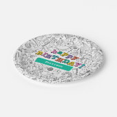 Cool Coloring aanpasbare papieren borden Papieren Bordje (Gekanteld)