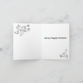 Cool Coloring aanpasbare verjaardagskaart Kaart (Binnen)