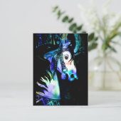 Cool Colors Carousel Horse Briefkaart (Staand voorkant)