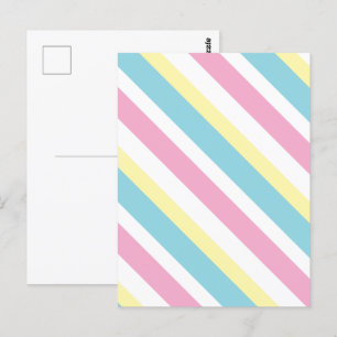 Cool Colors Stripes Patroon Briefkaart