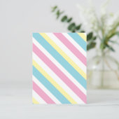 Cool Colors Stripes Patroon Briefkaart (Staand voorkant)