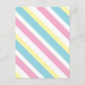 Cool Colors Stripes Patroon Briefkaart (Voorkant)