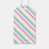 Cool Colors Stripes Patroon Cadeaulabel (Voorkant)
