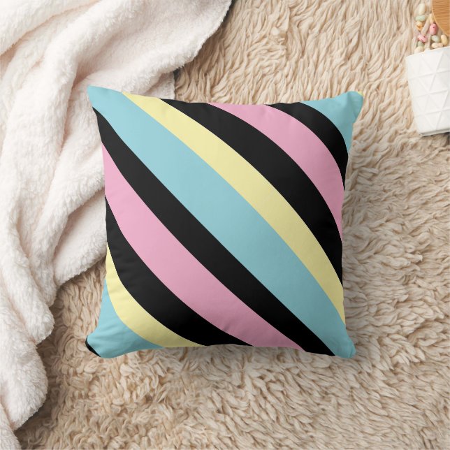 Cool Colors Stripes patroon Kussen (Deken)