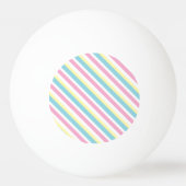 Cool Colors Stripes Patroon Pingpongbal (Achterkant)
