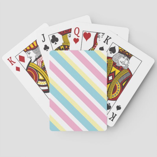 Cool Colors Stripes Patroon Pokerkaarten (Achterkant)