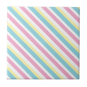 Cool Colors Stripes Patroon Tegeltje