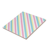 Cool Colors Stripes Patroon Tegeltje (Zijkant)