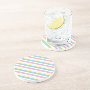 Cool Colors Stripes Patroon Zandsteen Onderzetter