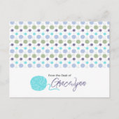 Cool Colors Yarn Ball String Briefkaart (Voorkant)