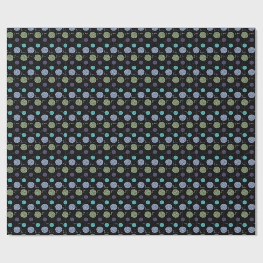 Cool Colors Yarn Ball String Pattern Cadeaupapier (Vlak)