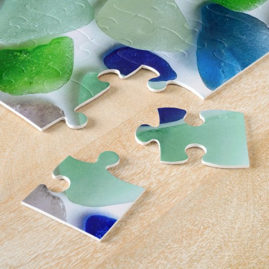 Cool Colors Zee Glass Jigzaag Puzzle Legpuzzel (Zijkant)
