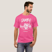 Cool Combat Sambo Rusland Sovjet Martial Art T-shirt (Voorkant volledig)