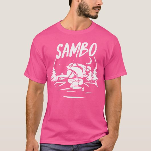 Cool Combat Sambo Rusland Sovjet Martial Art T-shirt (Voorkant)