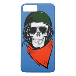 Cool Combat Skull iPhone 8/7 Plus Hoesje