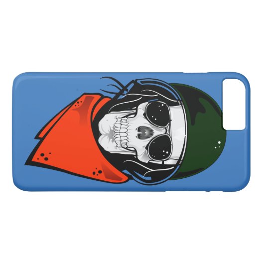 Cool Combat Skull Case-Mate iPhone Case (Achterkant (Horizontaal))