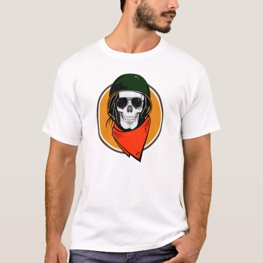 Cool Combat Skull T-shirt (Voorkant)
