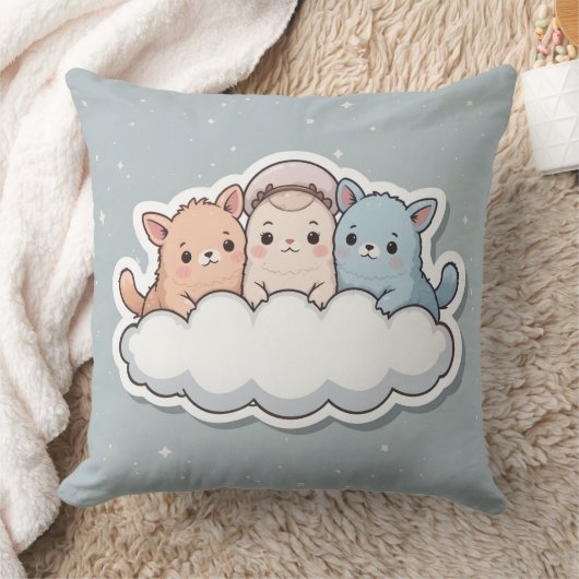 Cool comfort cushion with cute creatures kussen (Deken)