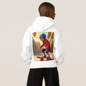 Cool & Comfy Kind Hoodies – Schaats in stijl (Achterkant volledig)