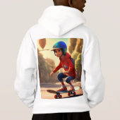 Cool & Comfy Kind Hoodies – Schaats in stijl (Achterkant)