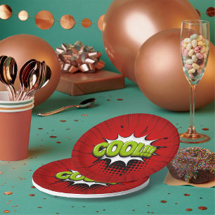 Cool Comic Book Text Paper Borden Papieren Bordje