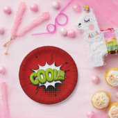 Cool Comic Book Text Paper Borden Papieren Bordje (Feest)