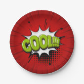 Cool Comic Book Text Paper Borden Papieren Bordje (Voorkant)
