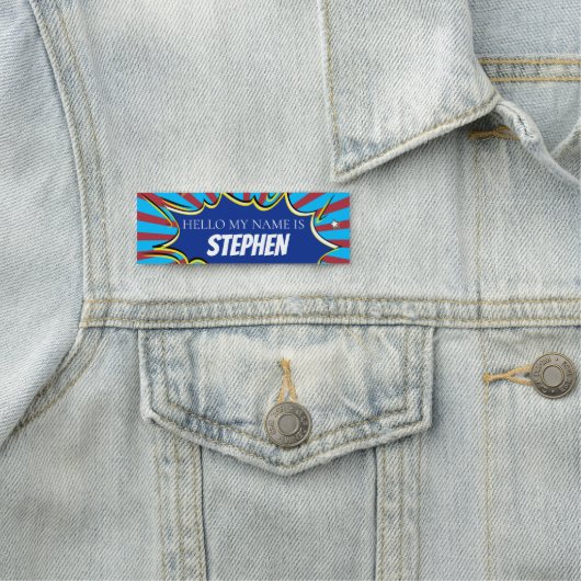 Cool Comic Con Superheld Naamplaatje (In situ)