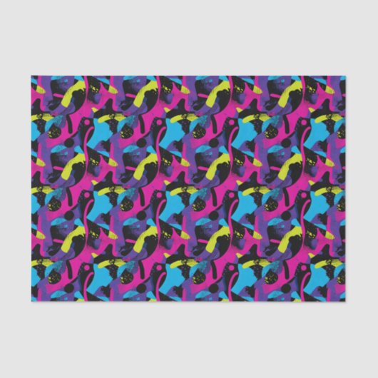 Cool comic graffiti tiled pattern tissuepapier (Voorkant)
