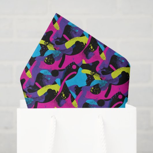 Cool comic graffiti tiled pattern  tissuepapier (Cadeauzakje)