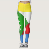 Cool Comoros Flag Mode Leggings (Voorkant)