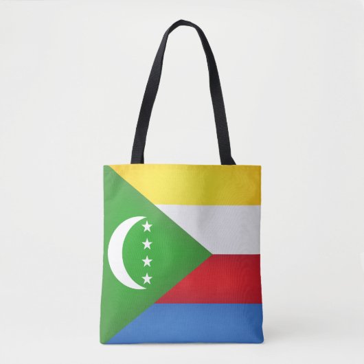 Cool Comoros Flag Mode Tote Bag (Voorkant)