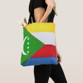 Cool Comoros Flag Mode Tote Bag (Dichtbij)