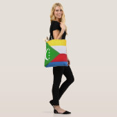 Cool Comoros Flag Mode Tote Bag (Op model)