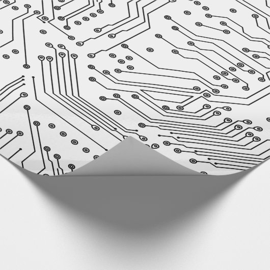 Cool Computer Circuit Board Cadeaupapier (Hoek)