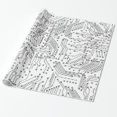 Cool Computer Circuit Board Cadeaupapier (Uitgerold)