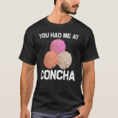 Cool Concha for Men Women Pan Dulce Latijns-Mexica T-shirt (Voorkant)