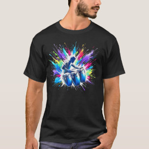 Cool Conga Speler Congas Kunst Muziek Instrument M T-shirt