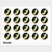 Cool Congo-Brazzaville Ronde Sticker (Vel)