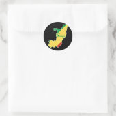Cool Congo-Brazzaville Ronde Sticker (Tas)