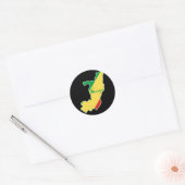 Cool Congo-Brazzaville Ronde Sticker (Envelop)