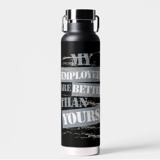 Cool Construction Boss Naam Nickname Waterfles (Voorkant)