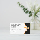 Cool Construction Handyman Home Reparaties Visitekaartje (Staand voorkant)