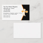 Cool Construction Handyman Home Reparaties Visitekaartje (Voorkant / Achterkant)