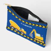 Cool Construction Vehicle Custom Kinder Blue Etui (Open)