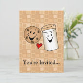 Cool Cookies en Milk Friends Cartoon Kaart (Staand voorkant)