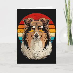 Cool cool sheltie moeder vader cadeau vintage hond kaart