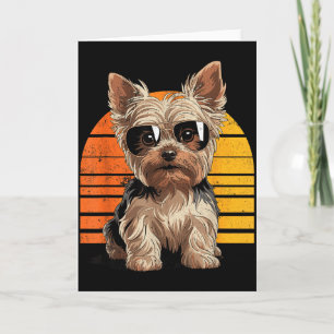 Cool cool yorkie moeder vader cadeau vintage honde kaart