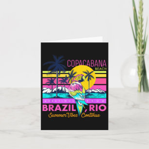 Cool Copacabana Beach Brazilië Rio Summer Vibes Gr Kaart